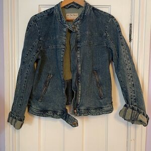 We The Free Blue Denim Jacket